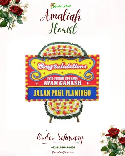 Bunga Papan Congratulation di Kacang Pedang